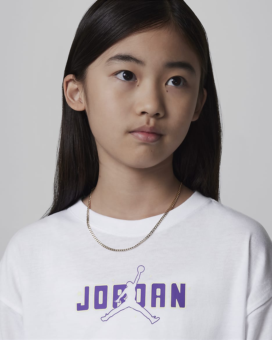 Jordan Big Kids Galaxy Game T Shirt. Nike